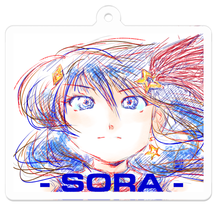 アクリルキーホルダー - 50 x 50 (mm)