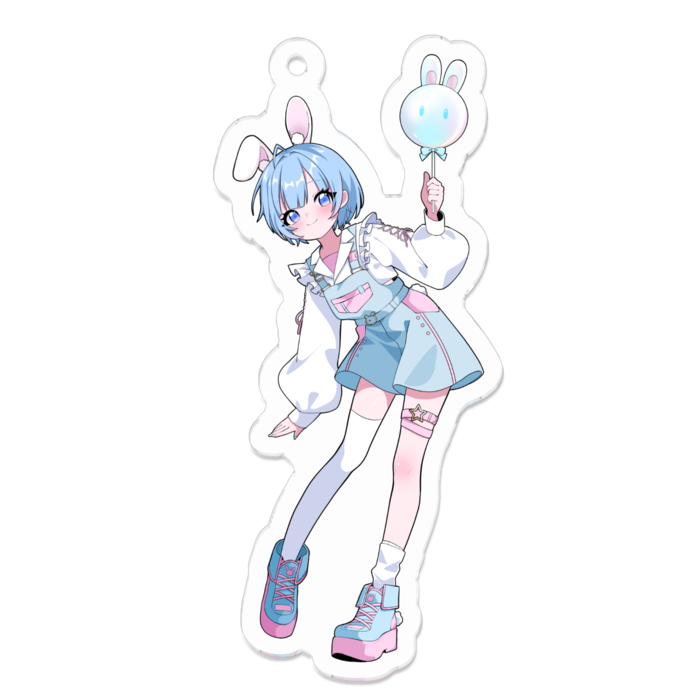 アクリルキーホルダーM - 70 x 70 (mm)