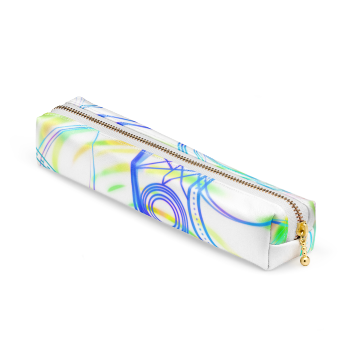 ペンケース - 20 x 4 x 4cm - ホワイト