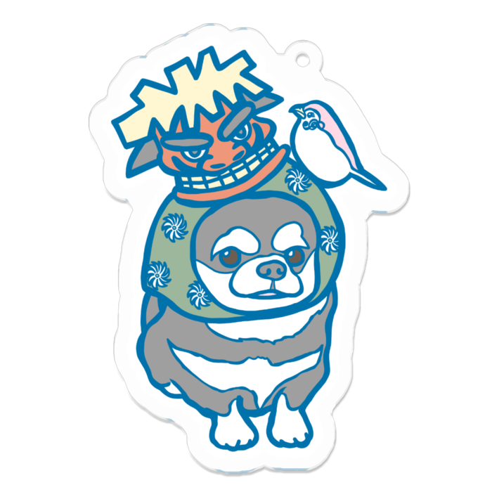 アクリルキーホルダー - 70 x 70 (mm)