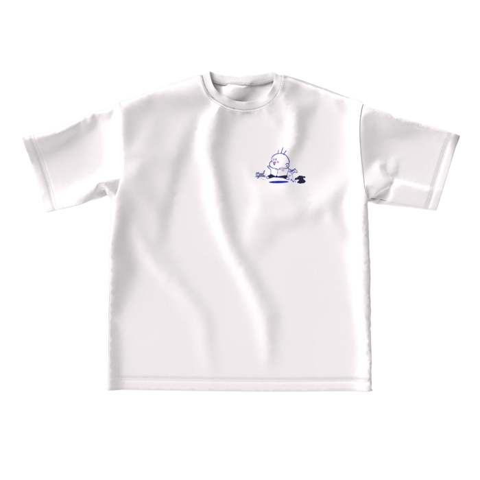 ビッグシルエットTシャツ - L - 両面白