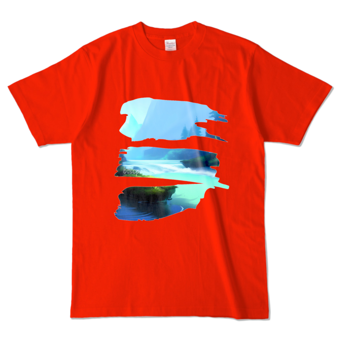 カラーTシャツ - L - レッド (濃色)
