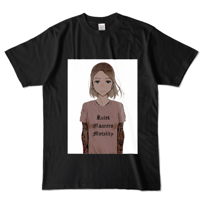 カラーTシャツ - L - ブラック (濃色)