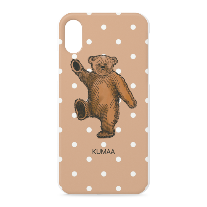 くまー1 - iPhone X - 正面印刷のみ