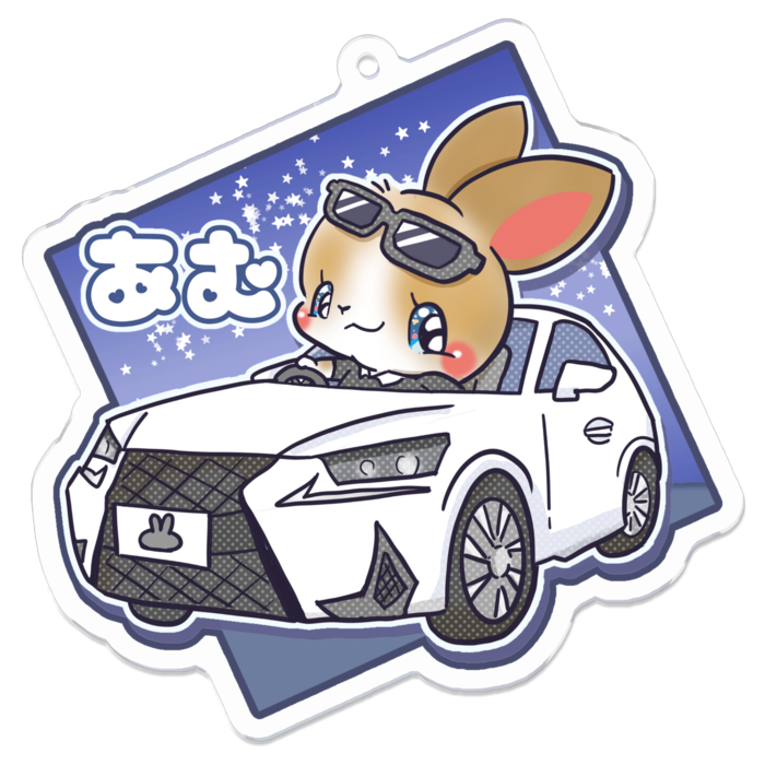 アクリルキーホルダー - 70 x 70 (mm)