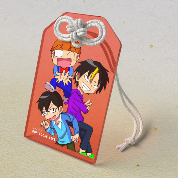 ルームシェアトリオ/アクリルお守り - 50 × 80mm