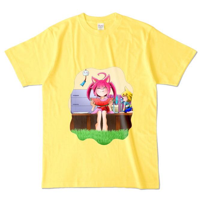 カラーTシャツ - L - イエロー (濃色)