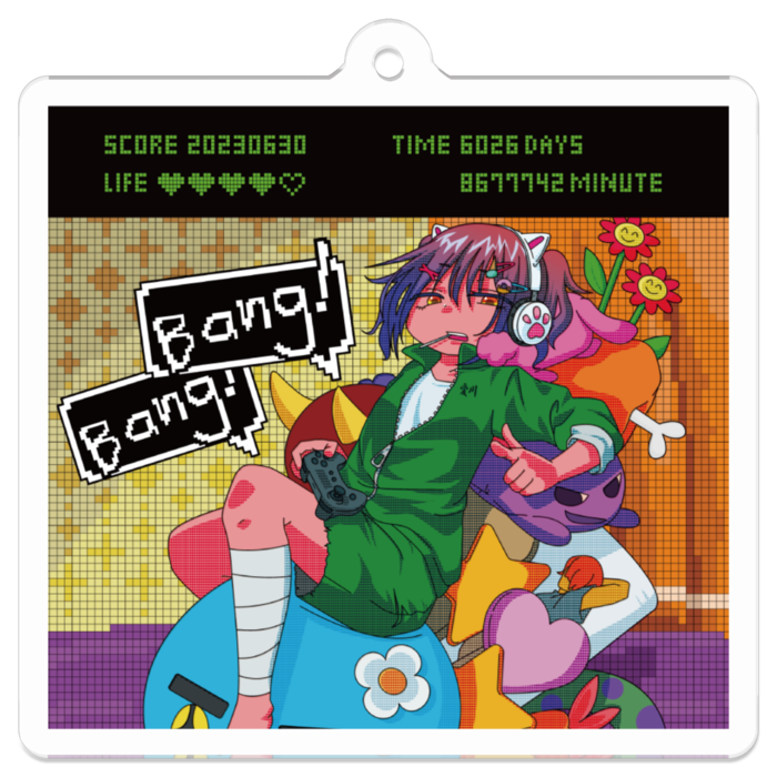 アクリルキーホルダー - 50 x 50 (mm)