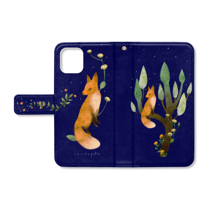 手帳型iPhoneケース - iPhone11 - ストラップ穴 あり