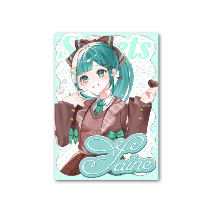 フォト風カード - 縦 - 片面