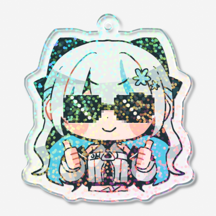ホログラムアクリルキーホルダー - 50 × 50mm