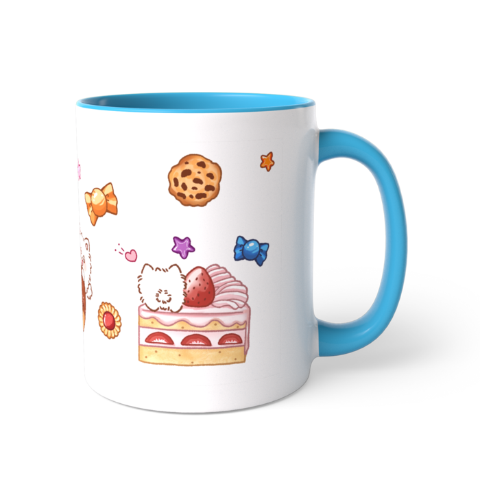 ツートンカラーマグカップ - 直径 8.2cm / 高さ 9.5cm