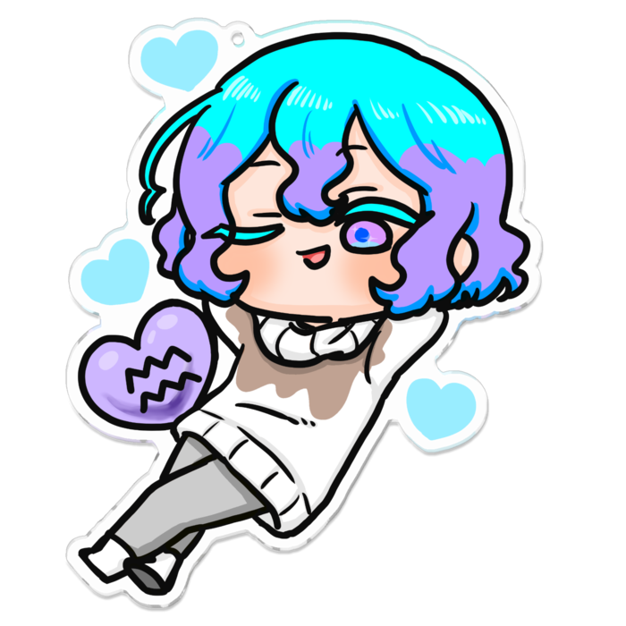 アクリルキーホルダー - 100 x 100 (mm)