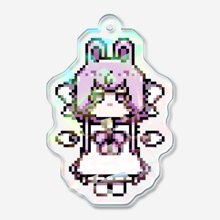 ホログラムアクリルキーホルダー - 50 × 50mm