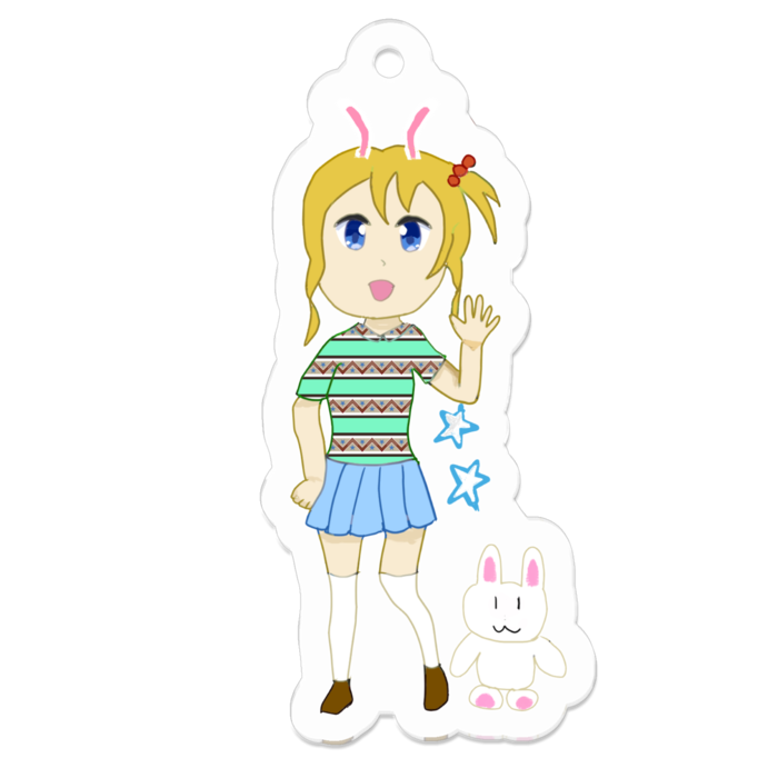 アクリルキーホルダー - 50 x 50 (mm)