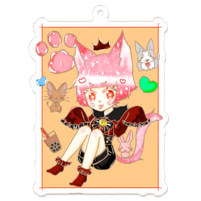 アクリルキーホルダー - 70 x 70 (mm)