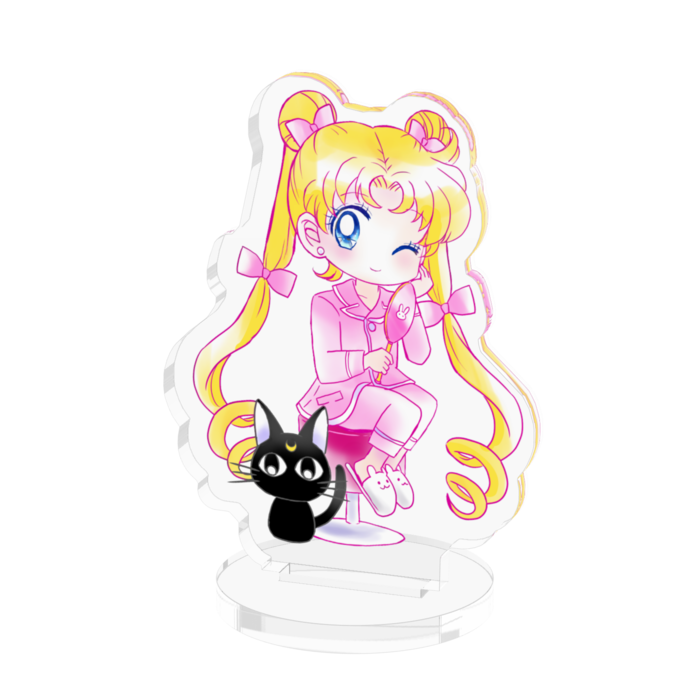 アクリルフィギュア - 50x50mm(うさぎパジャマ)