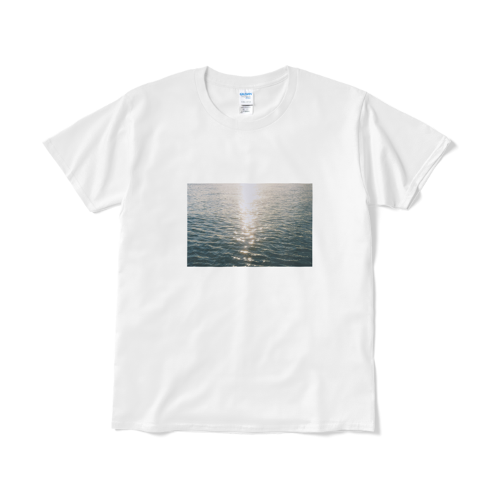 写真プリントTシャツ(きらめき) - L - ホワイト
