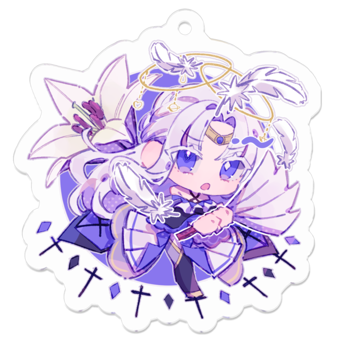 アクリルキーホルダー - 50 x 50 (mm)