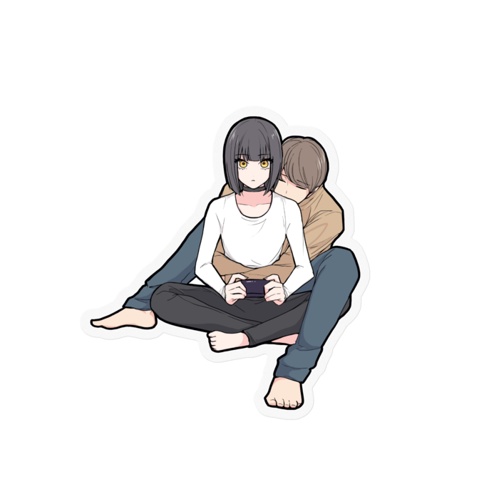 (フチクリア)ステッカー - 100 x 100 (mm)(1)