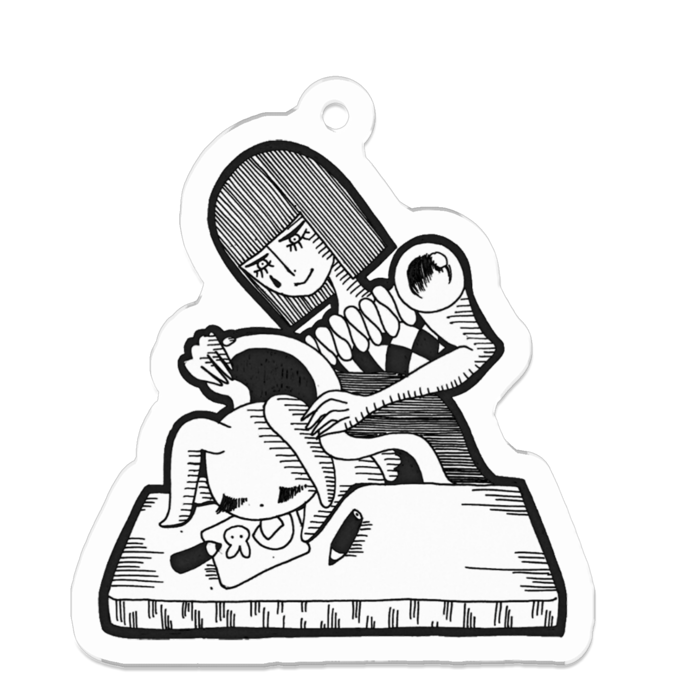 アクリルキーホルダー - 50 x 50 (mm)