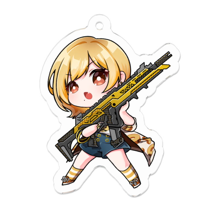 【小】アクリルキーホルダー コーティング - 50 x 50 (mm)