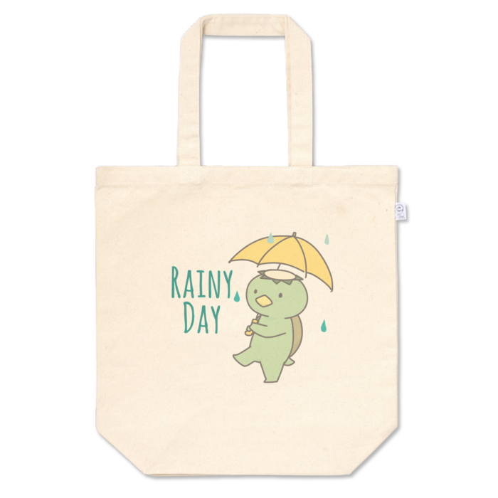 雨の日かっぱトートバッグ - M -