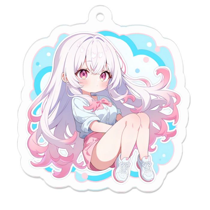 アクリルキーホルダー - 50 x 50 (mm)