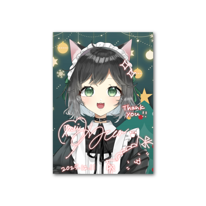 フォト風カード - 縦 - 片面