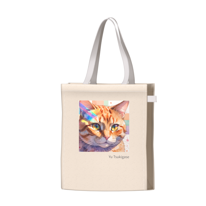 ツートンカラーバッグ - ホワイト - W34 × H41 × D14cm