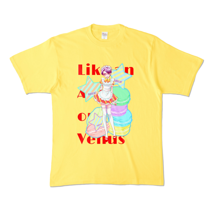 カラーTシャツ - XL - イエロー (濃色)