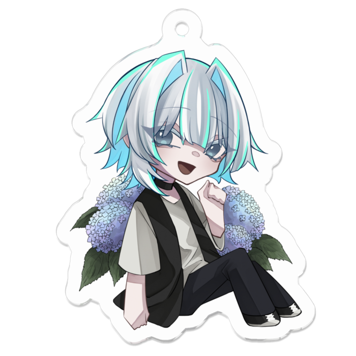 アクリルキーホルダー（コーティング） - 50 x 50 (mm)