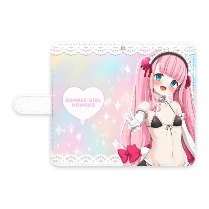手帳型Androidケース - L - ストラップ穴 あり