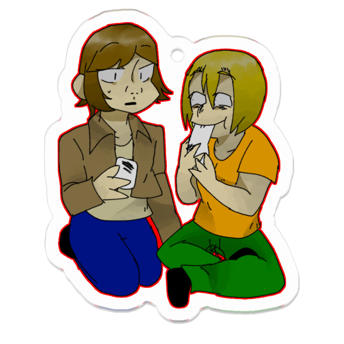 アクリルキーホルダー（コーティング） - 50 x 50 (mm)