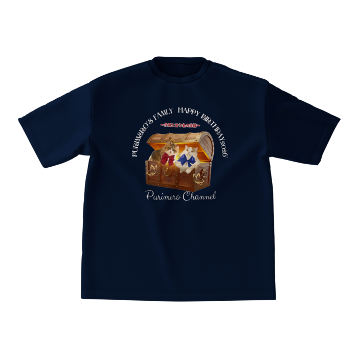 ビッグシルエットTシャツ - M -ネイビー