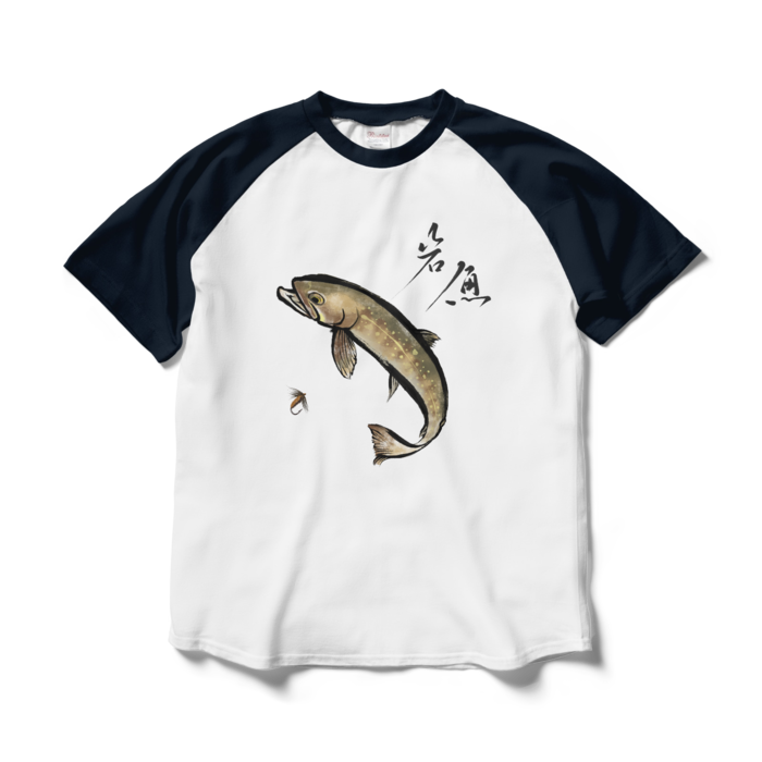ラグランTシャツ - L - ホワイト×ネイビー