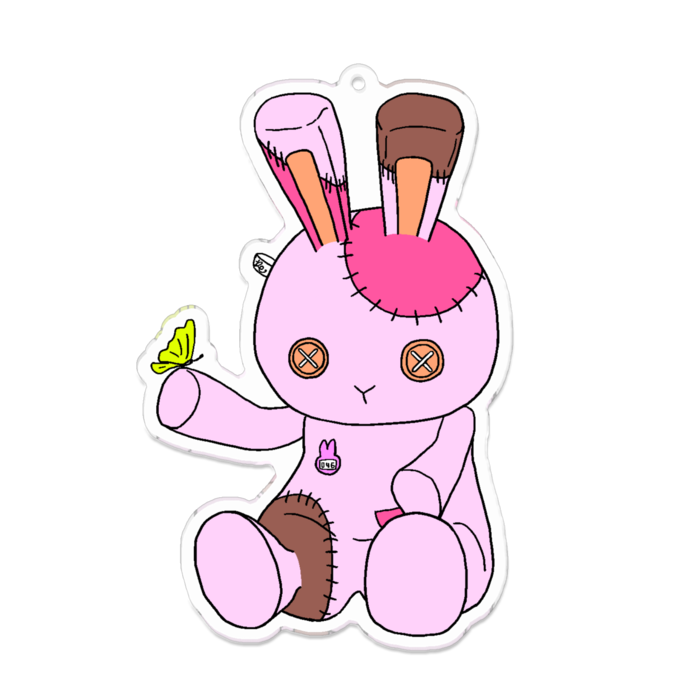 アクリルキーホルダー（コーティング） - 100 x 100 (mm)