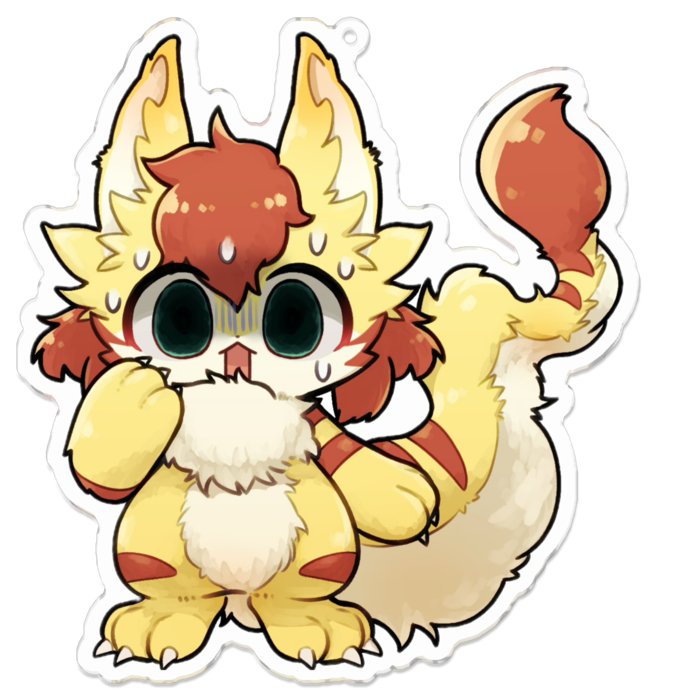 アクリルキーホルダー（コーティング） - 100 x 100 (mm)