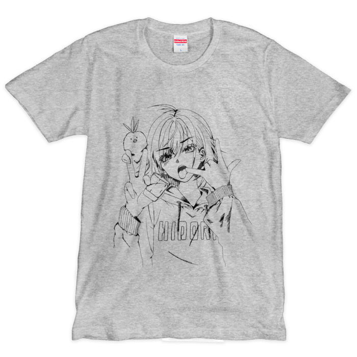 Tシャツ（シルクスクリーン印刷） - L - グレー