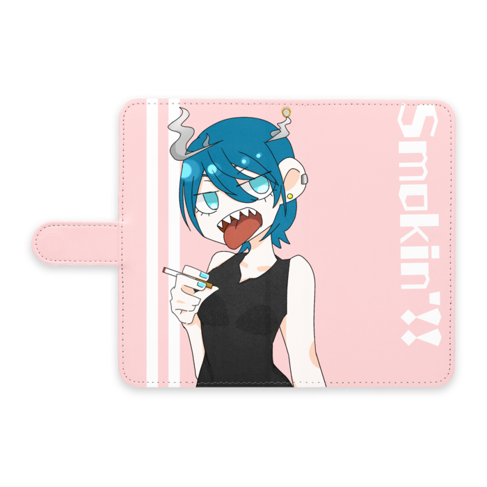 手帳型Androidケース - L - ストラップ穴 あり