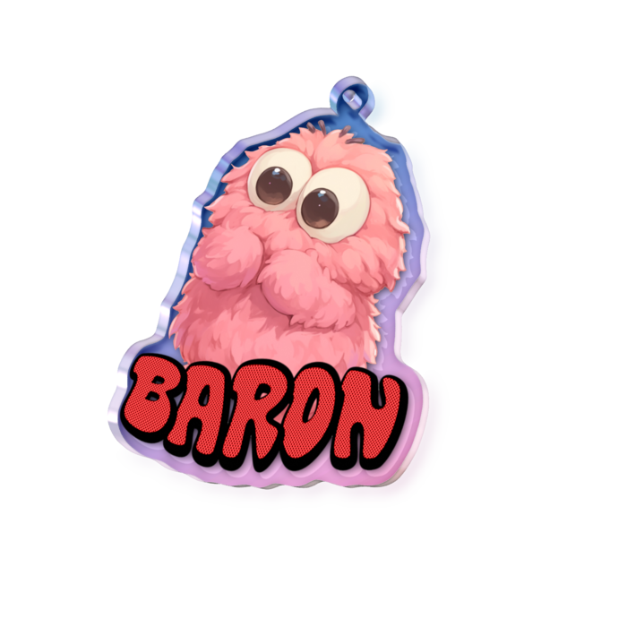 オーロラアクリルキーホルダー - 70 × 70mm