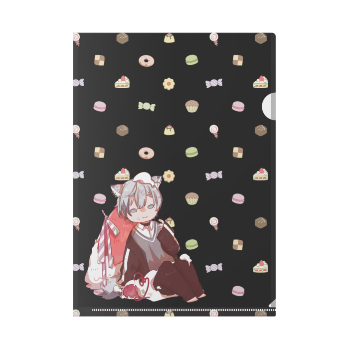 黒色-クリアファイル - A4