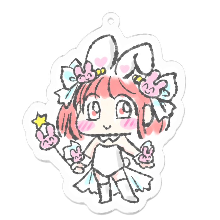 アクリルキーホルダー - 70 x 70 (mm)