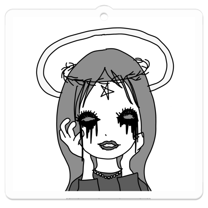 アクリルキーホルダー - 50 x 50 (mm)