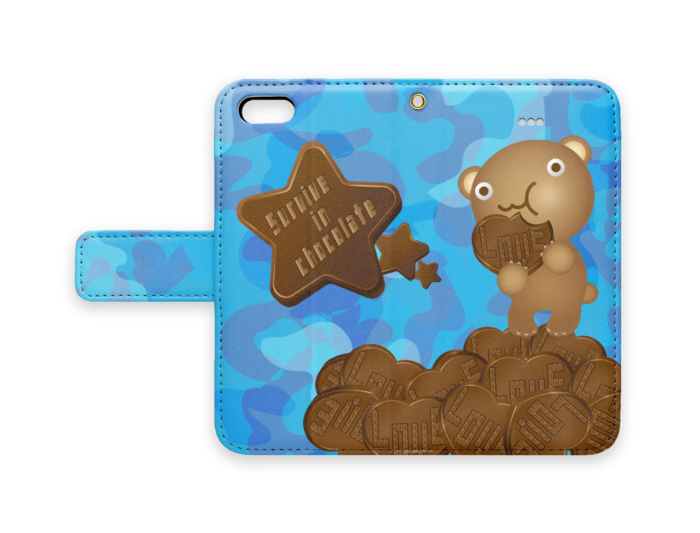 手帳型iPhoneケース - iPhone 5 / 5s / SE - ストラップ穴 あり