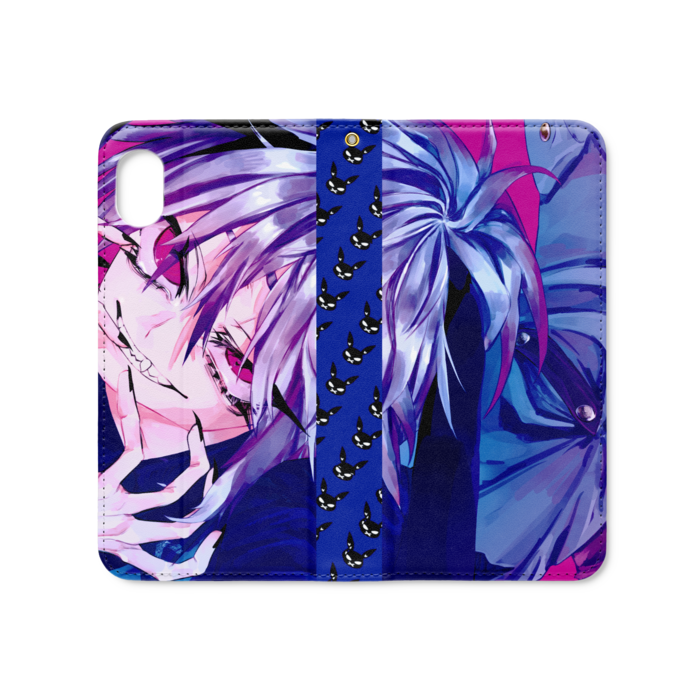 手帳型iPhoneケース(ベルトなし) - iPhone XR - ストラップ穴 あり