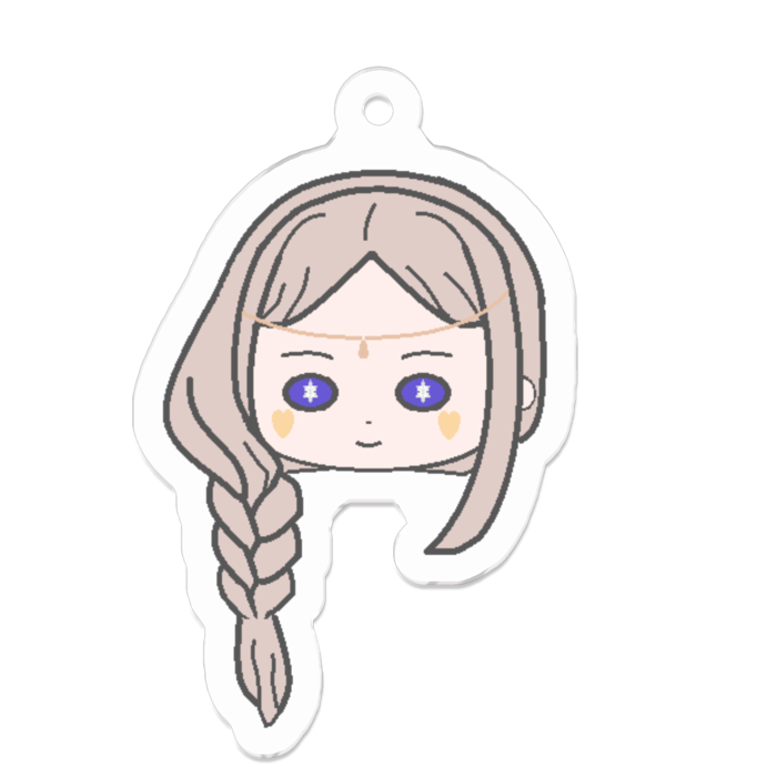 アクリルキーホルダー - 50 x 50 (mm)
