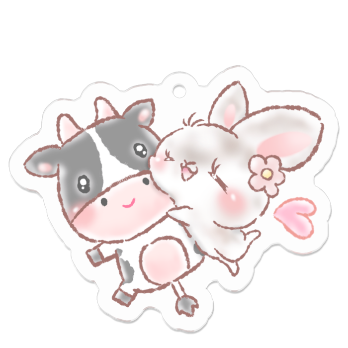 アクリルキーホルダー - 50 x 50 (mm)