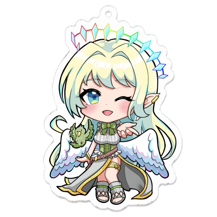 アクリルキーホルダー（コーティング） - 70 x 70 (mm)