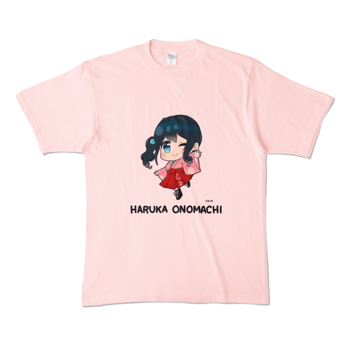 小野町春香_オリジナルTシャツ2025　ライトピンクXL